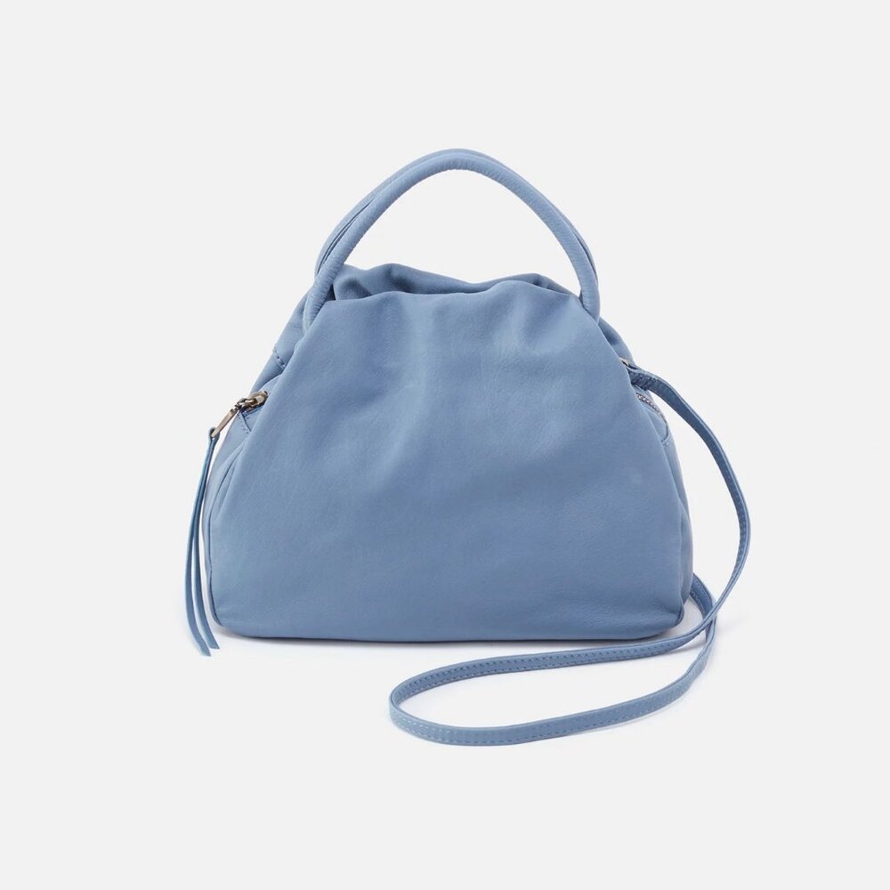 HOBO Darling Small Satchel Crossbody w/ Top Handles Provence Soft Hyde Leather